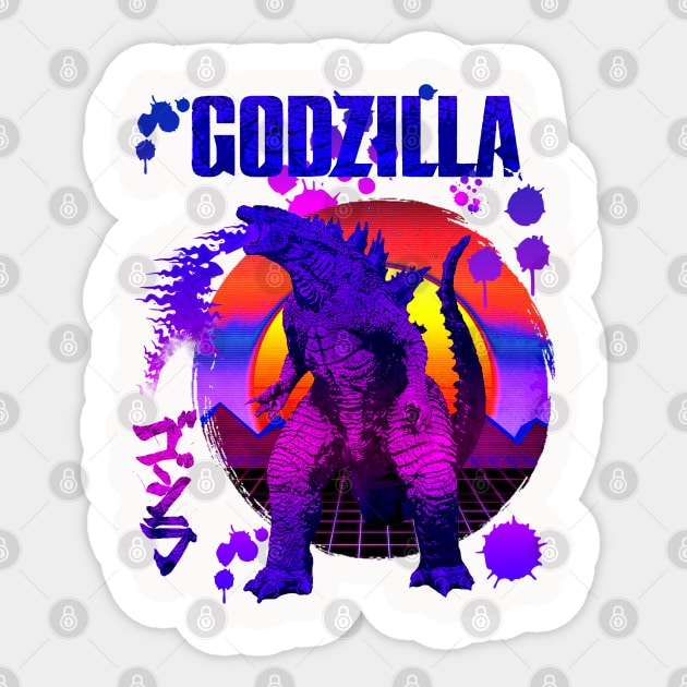 Godzilla Sticker by RANS.STUDIO